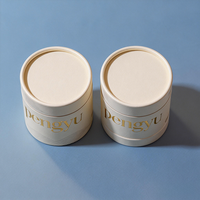 Tube en papier kraft à bordure ondulée pour emballage de cosmétiques, outils de beauté, huiles essentielles, artisanat texturé, impression personnalisée