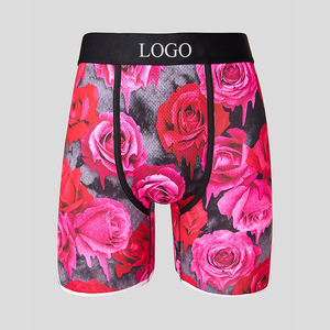 <span class=keywords><strong>Boxer</strong></span> da <span class=keywords><strong>uomo</strong></span> all'ingrosso con stampa in poliestere di media altezza, traspirante, senza cuciture, biancheria intima personalizzabile, in tessuto a maglia, <span class=keywords><strong>XL</strong></span> 4XL - Product Image 5