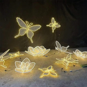 3D grande farfalla illuminata <span class=keywords><strong>angeli</strong></span> natale cortile decorazioni farfalla led luce decorazione - Product Image 1