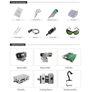 เครื่องทำเครื่องหมายเส้นใยขนาดเล็กความปลอดภัยสูงลูกกลิ้งล็อคภาพ CCD รังสียูวี110V แบบพกพา80W/100W/20W IPG มือถือ - Product Image 6