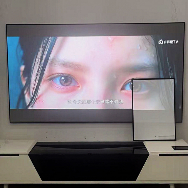 Customizable Short Throw Fixed Frame Projector Screen 100 120 Inch 4K Ultra HD ALR Wall-Mounted Narrow Metal Frame Screen