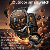 Reloj Inteligente para Hombre KT92 con Control de Rotación Continua, Interfaz de Usuario Dinámica 3D, Llamadas por BT, Batería de Larga Duración de 1100 mAh, Brújula, SOS
