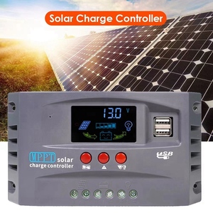Contrôleur de charge solaire MPPT 12V 24V avec affichage, double USB, stabilisateur de tension - Product Image 2