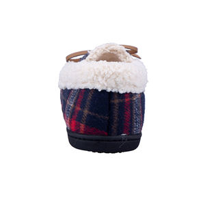 Fashion Classic Christmas Style Plaid <strong>Ladies</strong> Fur Shoes Loafers Fluffy <strong>Moccasin</strong> <strong>slippers</strong> for Women - Product Image 4