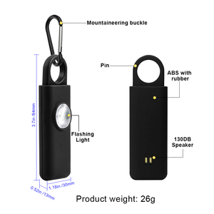 Allarme <span class=keywords><strong>Personale</strong></span> di Emergenza SOS Ricaricabile con Portachiavi, Dispositivo di Sicurezza per <span class=keywords><strong>Autodifesa</strong></span> 130dB per Donne/Anziani - Product Image 3