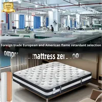 Matelas Compressé Ignifuge pour le Commerce International, à Ressorts Ensachés Indépendants, Épaisseur 30 cm, Design Luxe Léger, Cinq Étoiles