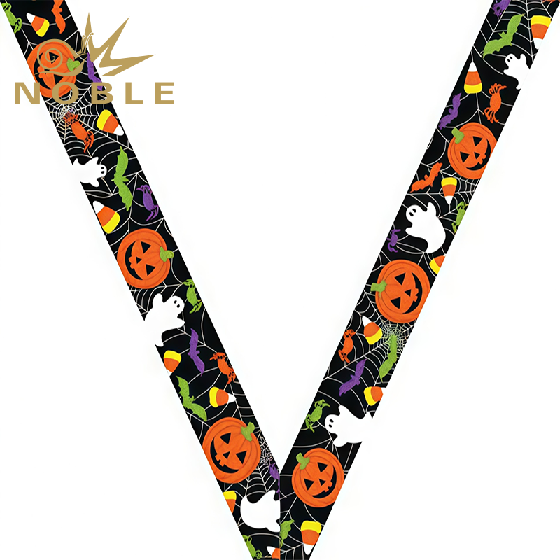 Green Inferno Sateen Neck Ribbon Wholesale Polyester Medal Ribbon for Personalized Custom Theme Image 2