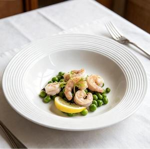 French Simple <b>Ceramic</b> Dinnerware Set Wholesale Pure Color Porcelain Straw Hat <b>Plates</b> and Bowls Set - Product Image 1