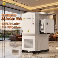 Onduleur hybride triphasé Solis 125 kW à refroidissement liquide, batterie BESS 261 kWh, système ESS tout-en-un pour villa solaire hors réseau