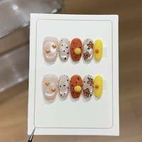 Neu Eingetroffene Katzenaugen Aufklebenägel Acryl Künstliche Nägel Vollständige Abdeckung Kleine Bestellungen Möglich