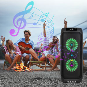 Enceinte sans fil professionnelle <span class=keywords><strong>pour</strong></span> <span class=keywords><strong>DJ</strong></span> et karaoké NDR S110 S112 avec éclairage RGB, connectivité USB, Bluetooth et communication AUX - Product Image 6