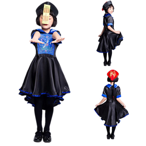 Costume d'Halloween Fille Zombie Cosplay Chinois <span class=keywords><strong>Qing</strong></span> Dynasty Bloodsucker Zombie Enfant Vampire Déguisement Fantôme Costume - Product Image 2