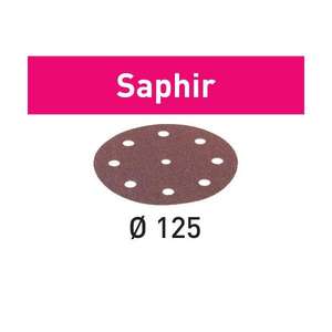 FESTOOL - 493125 Feuille abrasive STF D125/8 Saphir (25 pièces) -ABRASIFS EAN 4014549040836 - Product Image 1