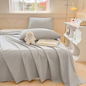 Vente en gros de draps plats 100% coton pur, classe A, adaptés aux bébés, couleur gris gentleman, pour usage domestique et commercial - Product Image 1