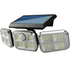 114 led outdoor waterproof Panta Safe Light three heads Motion Sensor Wall Light
