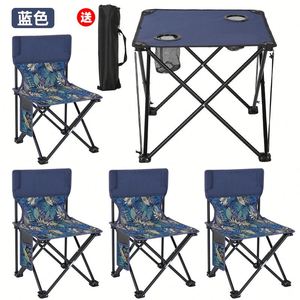 Chaise de loisirs avec mini table légère pliable pour le camping en plein air - Product Image 4