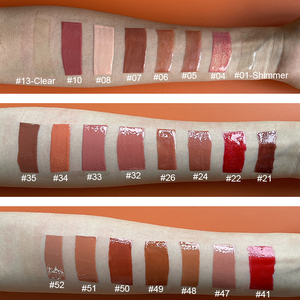 6 colores Etiqueta Privada brillo de labios <span class=keywords><strong>Make</strong></span> <span class=keywords><strong>Your</strong></span> Own glitter lipgloss - Product Image 6