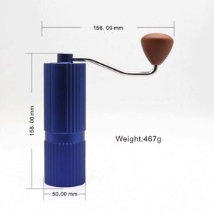 Moulin à café manuel en acier inoxydable CNC, à meules coniques, réglable, pour expresso, idéal pour les voyages et comme cadeau, vente en gros - Product Image 4