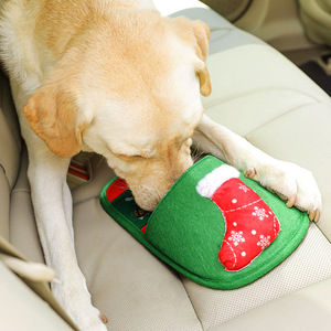 UFBemo Vente en gros de Offre Spéciale cadeau de Noël jouets en peluche pour chiens pantoufles jouets interactifs pour chiots pour petits chiens de taille moyenne - Product Image 1
