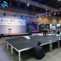 Table de DJ portable en aluminium de haute qualité, pliable, mobile, pour bar de nuit et événements