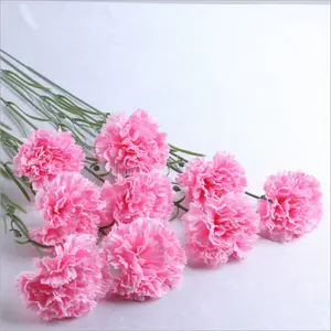 Cheap bulk mini silk carnation flowers heads decor carnation flowers