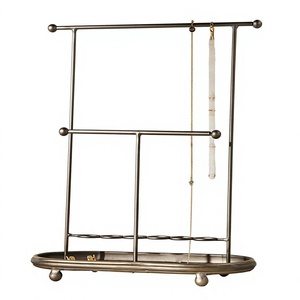 Jewelry Organizer <b>Stand</b> Decorative Trays Oval Metal Vintage Decor Antique Finish Jewelries Hanging Metal <b>Stand</b> For Sale Low Moq - Product Image 1