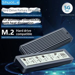 Shuole SL-TN26-P M.<span class=keywords><strong>2</strong></span> Akıllı Ekranlı Solid State Disk Evrensel SATA Protokolü Yüksek Hızlı USB 3.<span class=keywords><strong>2</strong></span> Tip-C ABS Alüminyum Alaşım - Product Image 2