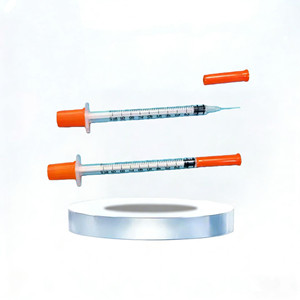 Jeringas Veterinarias Preesterilizadas con Tapa <span class=keywords><strong>de</strong></span> Seguridad (50/<span class=keywords><strong>100</strong></span> <span class=keywords><strong>Unidades</strong></span>) 1ml, Caja <span class=keywords><strong>de</strong></span> 31g, Grado Médico PP, Esterilizadas con Gas EO - Product Image 5