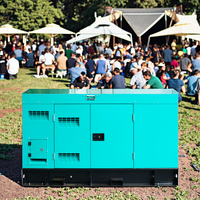 Groupe électrogène diesel dynamo de type silencieux portatif de 40kw 60kw 80kw et 50kw avec la tension évaluée de la fréquence 230V de 50Hz pour l'éclairage d'étape