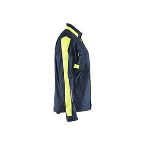 BLAKLADER - 444418328633S Chaqueta industrial elástica Azul marino oscuro/Amarillo-CHAQUETAS DE TRABAJO EAN 7330509888964 - Product Image 3