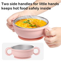 Ensemble d'alimentation pour bébé en silicone avec logo personnalisé, comprenant un bol et une assiette, pour tout-petits, produits et fournitures de sevrage