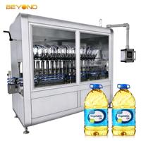 Machine de remplissage d'huile de cuisson de 5 litres, remplisseuse linéaire de bouteilles 800-1500BPH