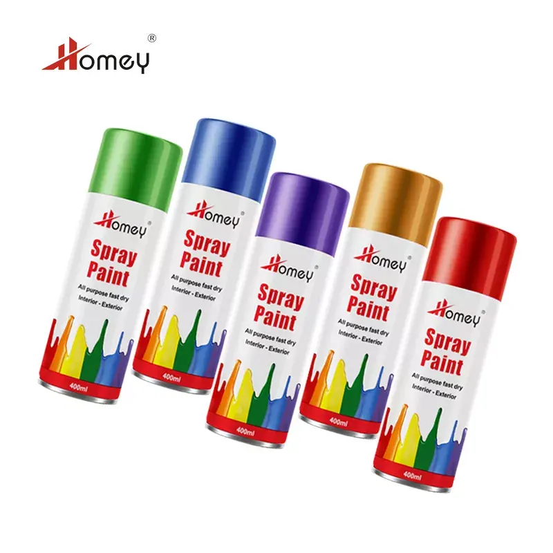 Homey High quality color acrylic aerosol paint sample graffiti spray paint