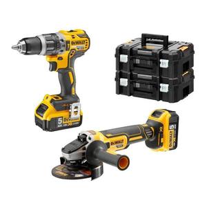 Kit perceuse sans fil et meuleuse d'angle DeWalt avec batterie 5 Ah - Product Image 1