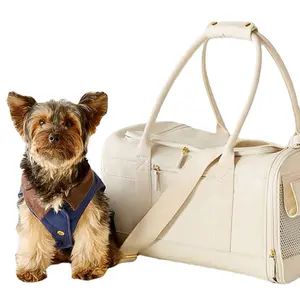 Borsa a tracolla da viaggio per animali domestici portatile pieghevole borsa per cani gatti trasportino per animali domestici