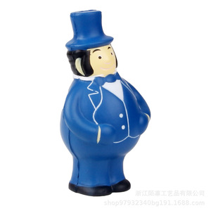 Pu Foam Blue Doll With Hat High <b>Rebound</b> Stress Relief Toy Unisex 8 To 13 Years Fidget Toy - Product Image 4