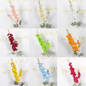 Fleur artificielle de pruche, branche unique, en soie, pour décoration de mariage, rouge, 45 cm - Product Image 5