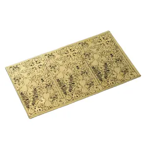 Chemical etching manufacturing ability Brass metal etching with different sizes