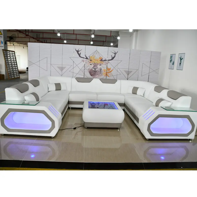 Muebles modernos para sala de estar, diseño moderno en forma de U, conjunto de sofá, 2022