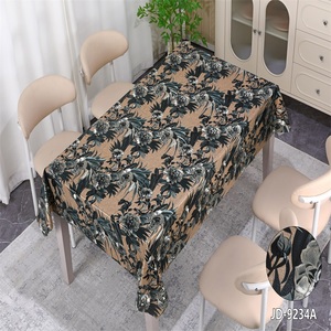 Boen in hoa PVC Khăn trải bàn bền nhựa bìa cho Nhà Bên khách sạn sống hình chữ nhật in hoa văn - Product Image 1