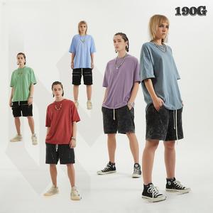 T-<span class=keywords><strong>shirt</strong></span> unisexe surdimensionné en gros, 190 g, logo personnalisé, coton lourd, maillot de <span class=keywords><strong>foot</strong></span> homme, fabrication de t-<span class=keywords><strong>shirt</strong></span> personnalisé - Product Image 4