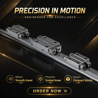Rail de guidage linéaire HGR15 15 mm avec bloc coulissant HGH15CA en acier pour CNC 1000-4000 mm