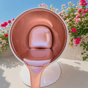 <span class=keywords><strong>Fauteuil</strong></span> Art Déco Y076 unique en fibre de verre en forme de tasse à café, mobilier de luxe, <span class=keywords><strong>fauteuil</strong></span> en PU premium pour centre commercial, hôtel, maison, café - Product Image 4