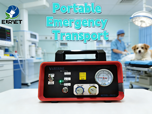 Ventilateur portable pour animaux EURVET, équipement vétérinaire, machine respiratoire d'urgence, transport en <span class=keywords><strong>ambulance</strong></span>, clinique vétérinaire - Product Image 1