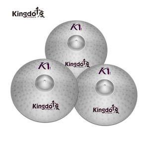 <span class=keywords><strong>2023</strong></span> Kingdo fournisseur de haute qualité alliage métallique série K1 alliage 5 pièces pratique instrumentos musicales batterie électrique ensemble de cymbales - Product Image 2