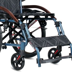 Fauteuil roulant manuel portable en alliage d'aluminium, pliable et léger, adapté aux personnes âgées et aux personnes handicapées pour une utilisation manuelle. - Product Image 3