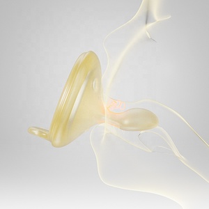 Sucette solide brevetée pour nourrissons, sucette en silicone en <span class=keywords><strong>forme</strong></span> de <span class=keywords><strong>sein</strong></span> avec têtes plates pour l'initiation au succion - Product Image 3