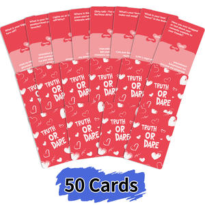 50 Pièces Nouvelles Cartes de Jeu Personnalisables en Papier Vérité ou Défi pour Couples, pour le Commerce International, Jeu pour Adultes Entièrement en Anglais - Product Image 3
