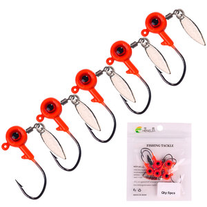 1.7g/3.5g/5g/7g/10g tête de plomb en métal jigging leurre crochets pour poisson d'eau douce saumon dorade pour la pêche en rivière et en ruisseau - Product Image 3