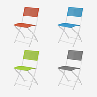 Chaises pliantes d'extérieur en métal TIPTOP 2026 pour patio, jardin, plage - Design moderne